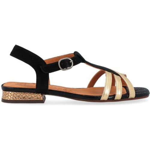 Sandalen Sandale aus schwarzem und goldenem Leder - Chie Mihara - Modalova