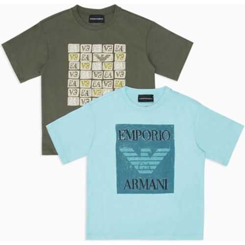 Jeans EMPORIO ARMANI SET T-SHIRT CON LOGO GRAFICO Art. 3D4DJ6 - Armani Jeans - Modalova