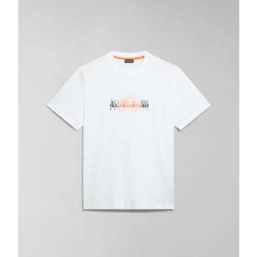 T-Shirts & Poloshirts S-SMALLWOOD NP0A4HQK-N1A1 WHITE WHISPER - Napapijri - Modalova