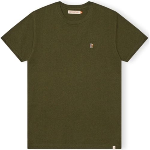 T-Shirts & Poloshirts T-Shirt Regular 1364 POS - Army Mel - Revolution - Modalova