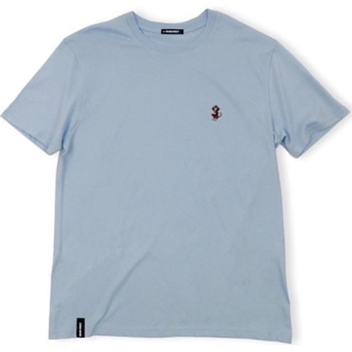 T-Shirts & Poloshirts Monkey Watch T-Shirt - Blue Macarron - Organic Monkey - Modalova