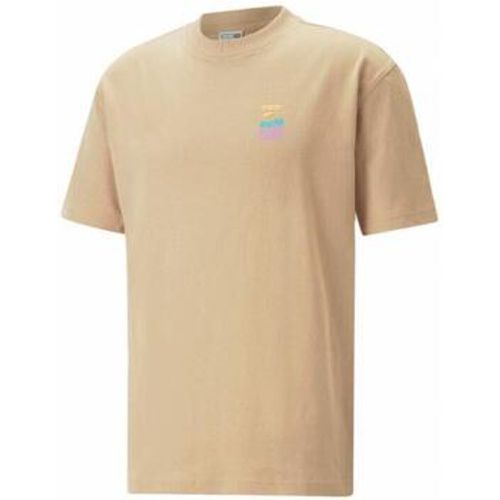 T-Shirt T-shirt Uomo 539181_downtown_graphic_tee_beige - Puma - Modalova