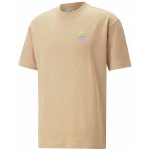 T-Shirt 539181_downtown_graphic_tee_beige - Puma - Modalova