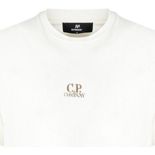 T-Shirts & Poloshirts T-shirt weiß mit Drei-Karten-Druck - C.P. Company - Modalova
