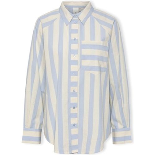 Blusen YAS Noos Monday Shirt L/S - Whitecap Gray/Clear Sky - Y.A.S - Modalova