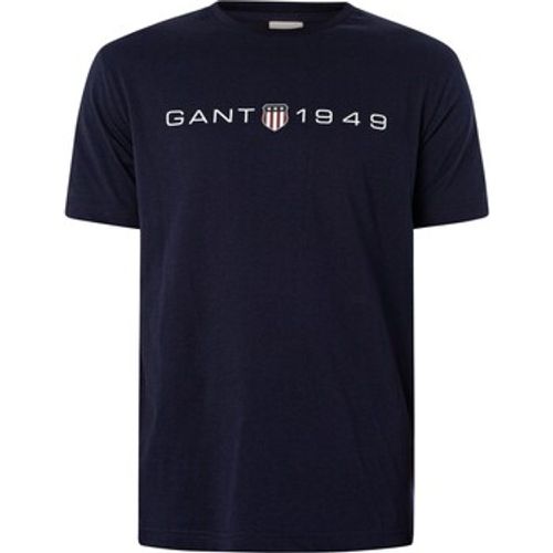 T-Shirt T-Shirt mit bedruckter Grafik - Gant - Modalova