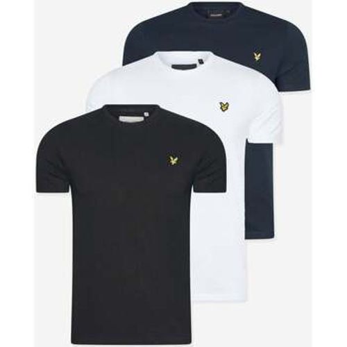 T-Shirts & Poloshirts 3 pack t-shirt - jet black - white - dark navy - Lyle & Scott - Modalova