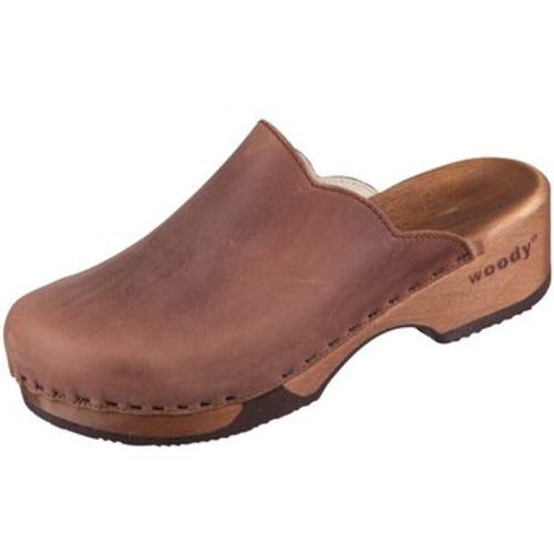 Clogs Pantoletten Emma 18540 tabacco tabacco Fettleder 18540 tabacco - Woody - Modalova