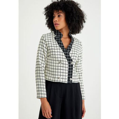 Blazer Plaid Short Blazer - Just Like You - Modalova