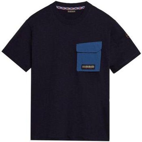 T-Shirts & Poloshirts S Tepees T-Shirt Navy Blue - Napapijri - Modalova