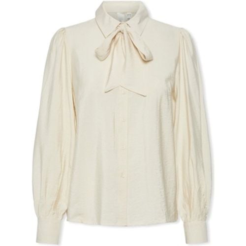 Blusen YAS Noos Pil Bow Shirt - Birch - Y.A.S - Modalova