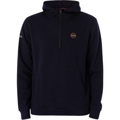 Sweatshirt Kapuzenjacke Mit 1/4-Reißverschluss Und Badge - Napapijri - Modalova