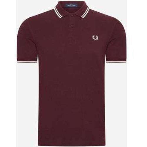 T-Shirts & Poloshirts Twin tipped shirt - ox blood ecru ecru - Fred Perry - Modalova