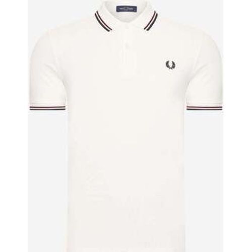 T-Shirts & Poloshirts Twin tipped shirt - snow white burnt red navy - Fred Perry - Modalova