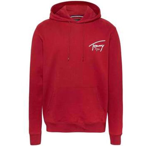 Sweatshirt Signature Logo Graphic Hoodie Regatta Red - Tommy Jeans - Modalova