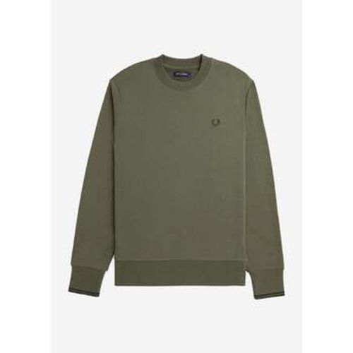 Pullover Sweatshirt mit Rundhalsausschnitt – Lorbeerkranzgrün, Nachtgrün - Fred Perry - Modalova