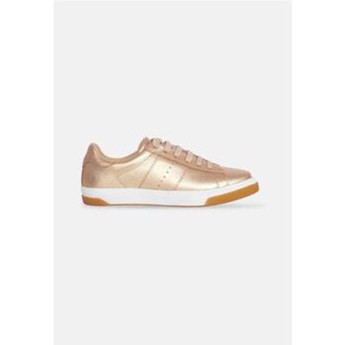 Sneaker Damen Leder Sneakers - Metallic Golden und Silber - Mangará - Modalova