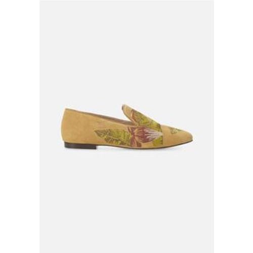 Damenschuhe Suede Women's Loafers - Handmade Embroidery - Mangará - Modalova