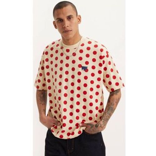 T-Shirts & Poloshirts A1005 0026 - SKATE GRAPHIC BOX TEE-POLKA DOT CREAM AND RED - Levis - Modalova