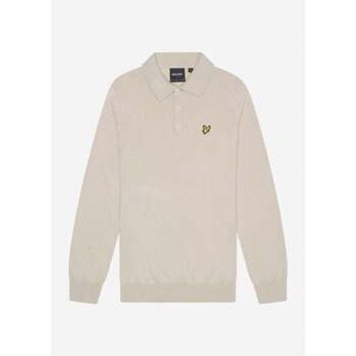 Pullover Cotton merino long sleeve knitted polo - cove - Lyle & Scott - Modalova