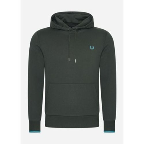 Sweatshirt Tipped hooded sweatshirt - night green runaway bay ocean - Fred Perry - Modalova