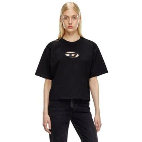 T-Shirts & Poloshirts A15096 0NIAX - T-BUXT-CROP-9XX BLACK - Diesel - Modalova