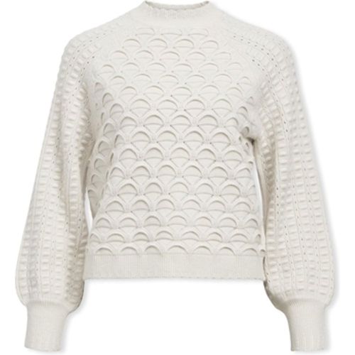 Pullover Sida Knit - White Sand - Object - Modalova