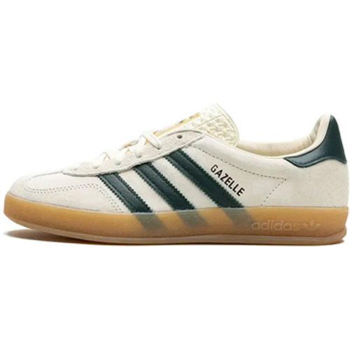 Sneaker Gazelle Indoor Cream White Collegiate Green Gum - Adidas - Modalova