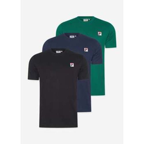 T-Shirts & Poloshirts 3 pack ledge tee - Blue - Black - Aventurine - Fila - Modalova