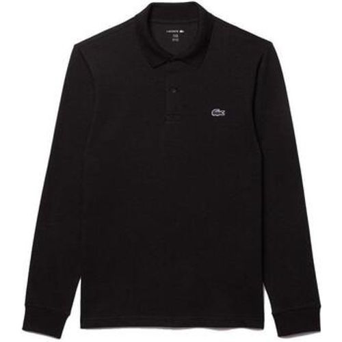 T-Shirts & Poloshirts Regular Fit Long Sleeve Cotton Blend Polo Shirt Black - Lacoste - Modalova