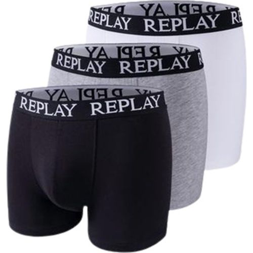 Boxershorts Trunk BOXER Style 01/C Basic Cuff Logo im 3er Pack - Replay - Modalova