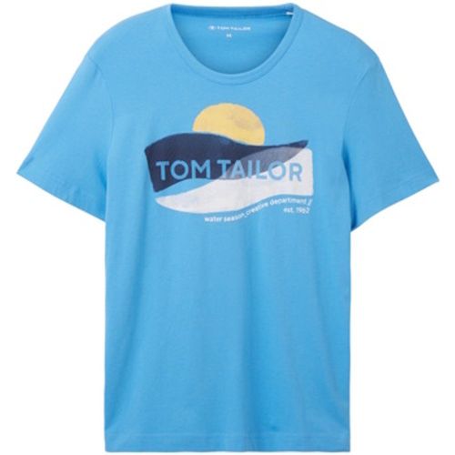 T-Shirt T-Shirt Kurzarmshirt gepunktet mit Brusttasche - Tom Tailor - Modalova