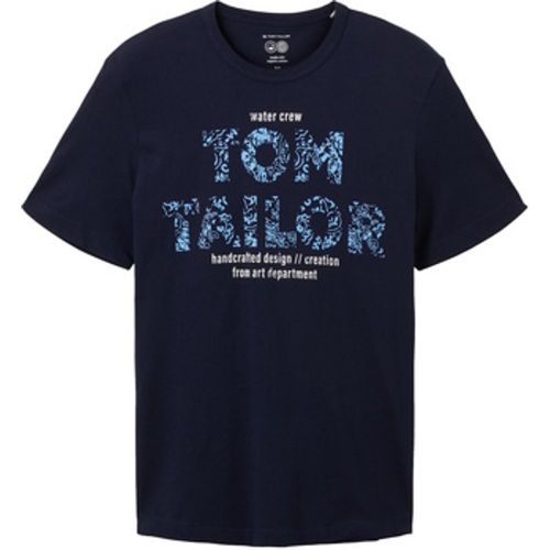 T-Shirt T-Shirt Kurzarmshirt gepunktet mit Brusttasche - Tom Tailor - Modalova