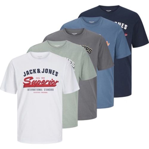 T-Shirt T-Shirt LOGO Kurzarmshirt 5er Pack - jack & jones - Modalova