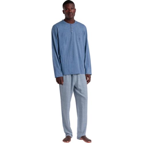 Pyjamas/ Nachthemden Pyjama Hausanzug Hose Polo Langarm Classic Spiga - Admas - Modalova