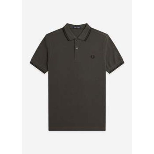 T-Shirts & Poloshirts Twin tipped polo shirt- fied green black - Fred Perry - Modalova