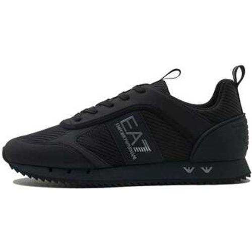 Sneaker Woven Runner Trainers Triple Black/Silver - Ea7 Emporio Armani - Modalova