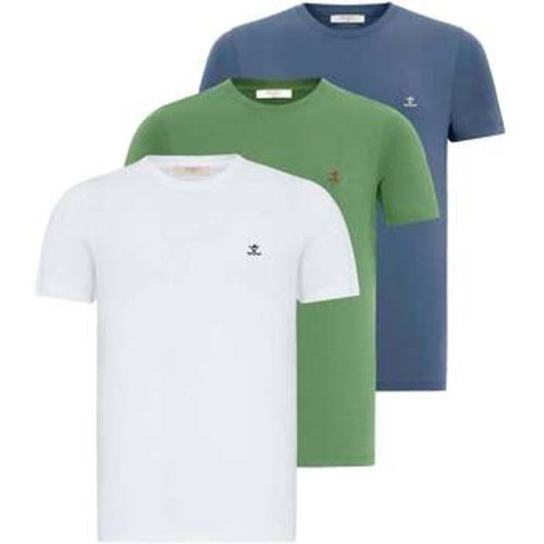 T-Shirts & Poloshirts Patrice 3 Pack Regular Fit Basic T-Shirt - Antioch - Modalova