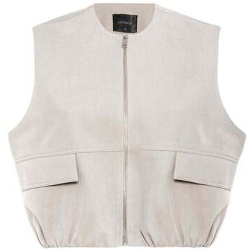 Strickjacken Marsela Sleeveless Zipper Cotton Nylon Vest - Antioch - Modalova