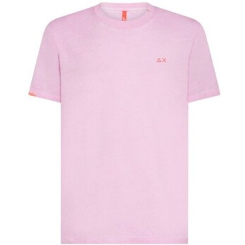 T-Shirts & Poloshirts Jersey-Leinen-Streifen-Strandrosa-T-Shirt - Sun68 - Modalova