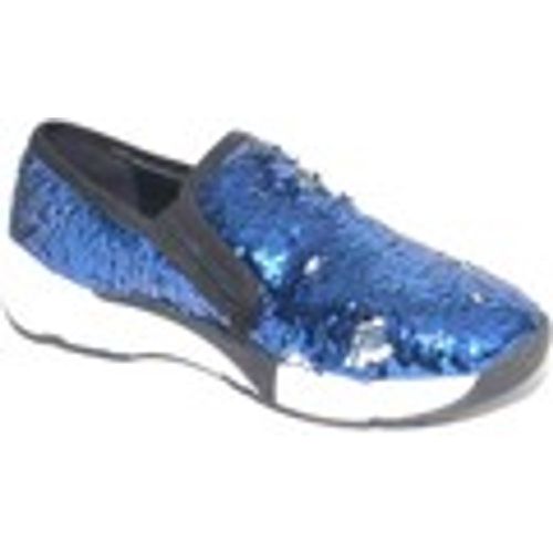 Scarpe Sneakers bassa in paillettes argento e rivoltabili con fond - Malu Shoes - Modalova