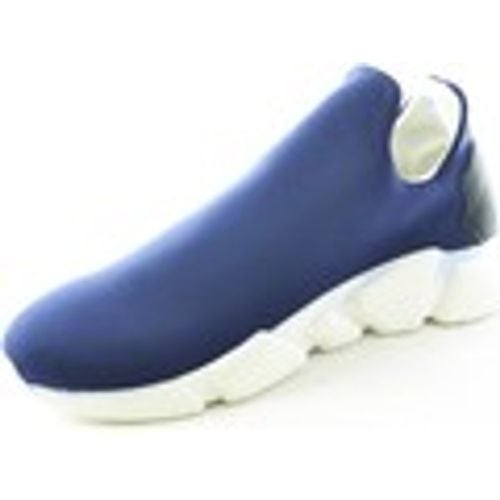 Sneakers Scarpe uomo calzino lycra blu fondo bianco antistatica e antisc - Made In Italia - Modalova