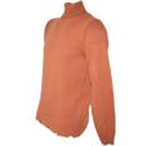 Maglione Maglione dolcevita uomo color caramello slim fit ad intessitura - Made In Italia - Modalova