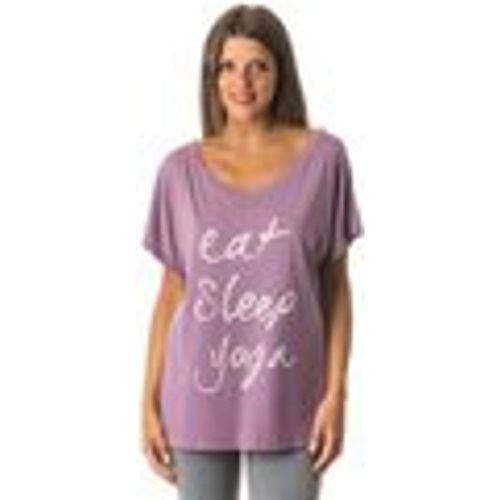 T-shirt T-Shirt Donna Yoga Con Scritta - Everlast - Modalova