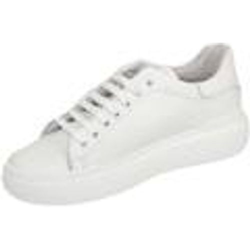 Sneakers Sneakers uomo bassa linea basic in vera pelle bianca con forti - Malu Shoes - Modalova
