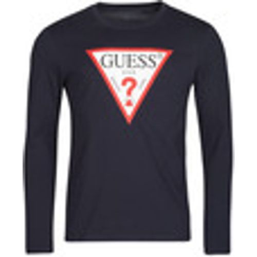 T-shirts a maniche lunghe CN LS ORIGINAL LOGO TEE - Guess - Modalova