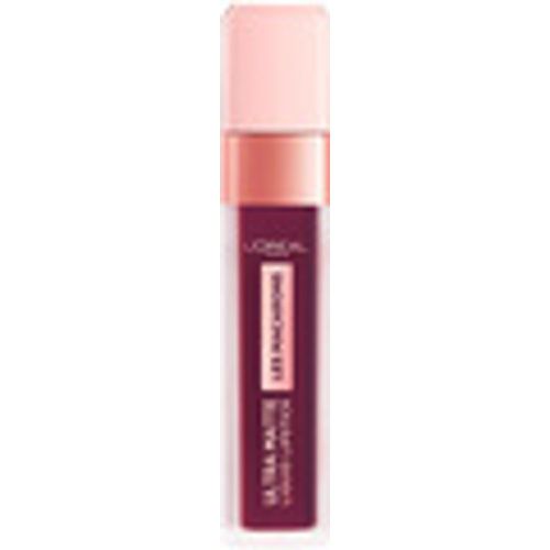 Rossetti Les Macarons Ultra Matte Liquid Lipstick 830-blackcurrant C - L'oréal - Modalova
