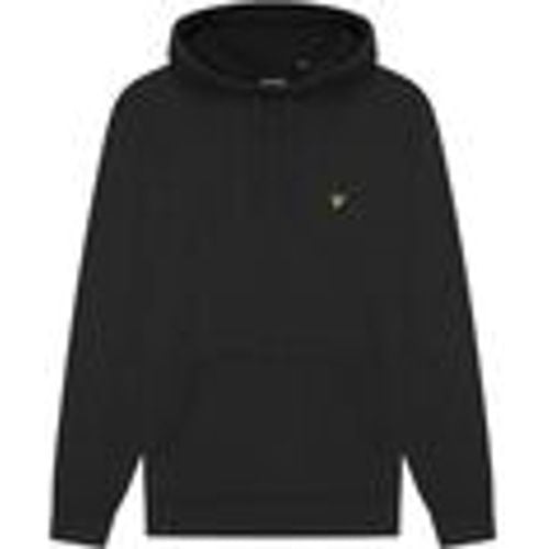 Felpa ML1139V BRUSHED BACK HOODIE-Z865 BLACK BRUSHED - Lyle & Scott - Modalova