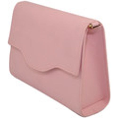 Borsa Pochette rigida oversize clutch blush a forma di lettera c - Malu Shoes - Modalova