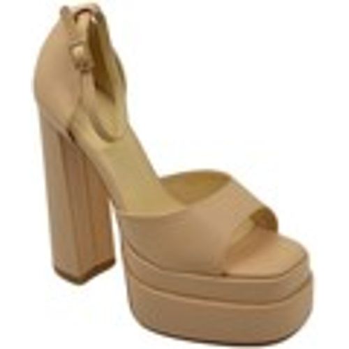 Sandali SANDALO DONNA TACCO IN PELLE NUDE TACCO DOPPIO 15 CM PLATEAU 6 - Malu Shoes - Modalova